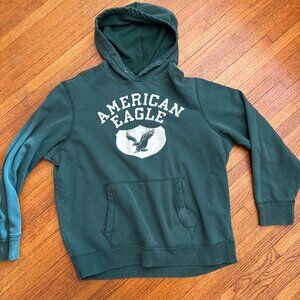 American Eagle Outfitter Green Hooded Sweatshirt | Adult | Size XL